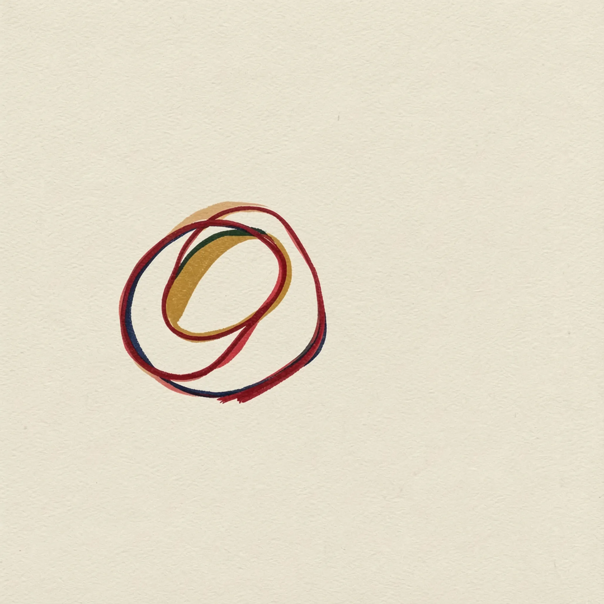 Illustration of a coil of coloured thread